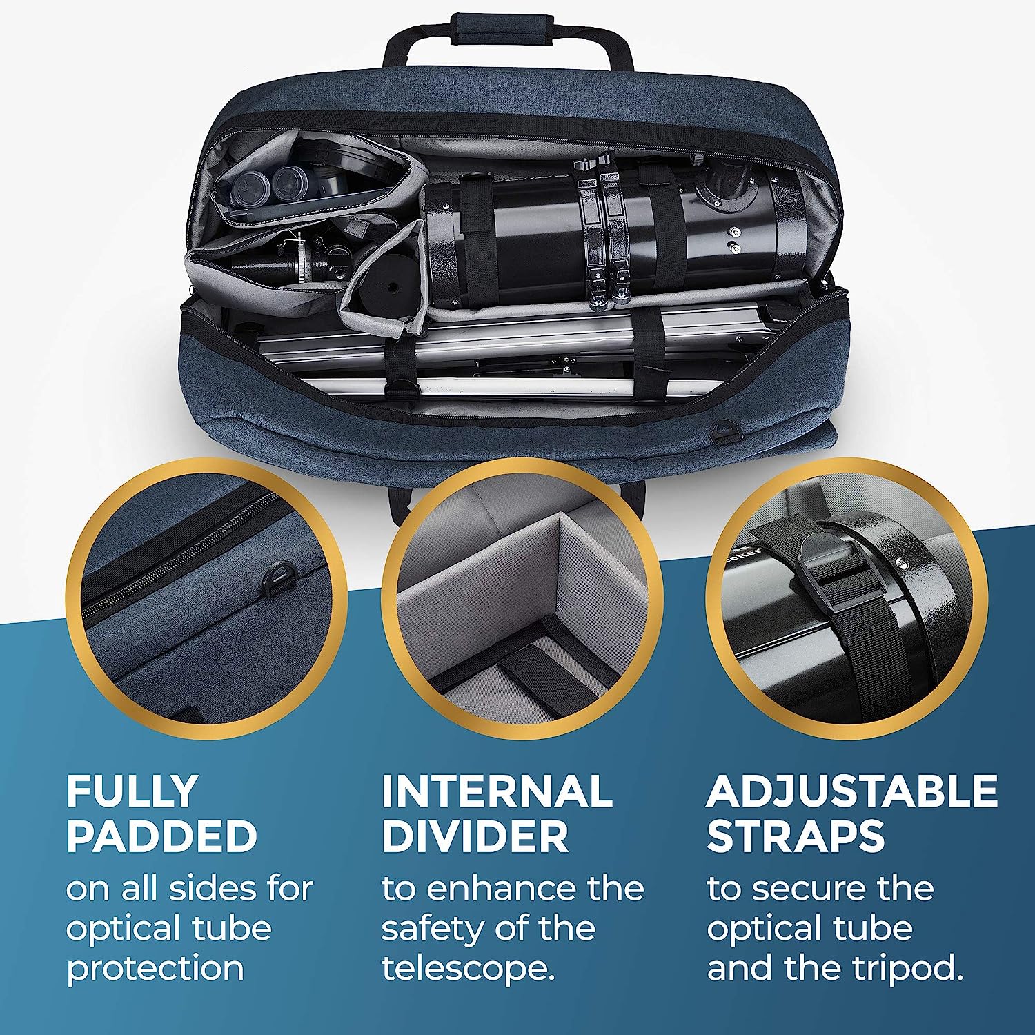 BagMate Premium Multipurpose Telescope Bag W30 – Shock-Absorbent Teles –  Rhino Products